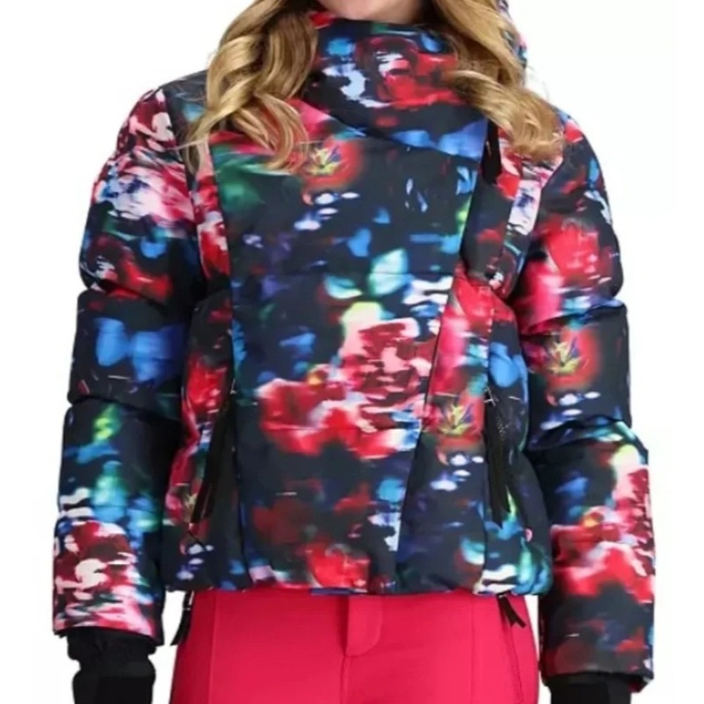 Obermeyer Isla Ski Jacket Teen Size M 10-12, Bloominescense Down, NWT